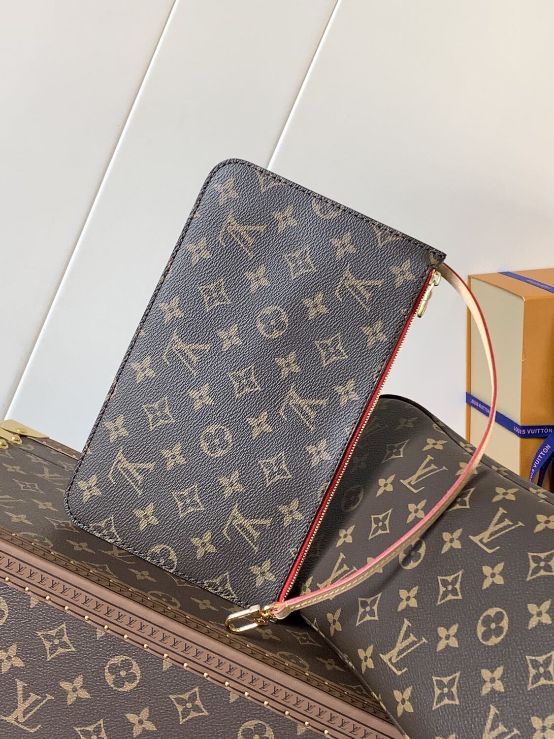 Louis Vuitton Neverfull MM Tote Bag Cherry