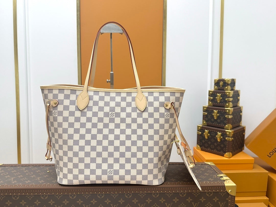 Louis Vuitton Neverfull MM Damier Azur Rose Ballerine